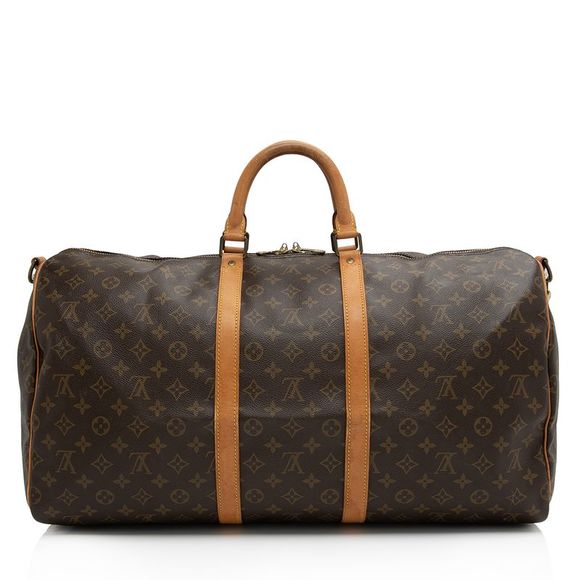 Louis Vuitton Vintage Monogram Canvas Keepall Bandouliere 55 Duffle Bag - Picture 3 of 15